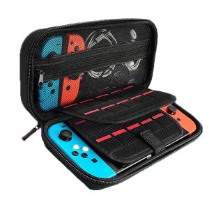 Tassen draagbare game reiziger reiskoffer voor Nintendo Switch OLED ADLED CASE GROOT RUIMTE BLACK