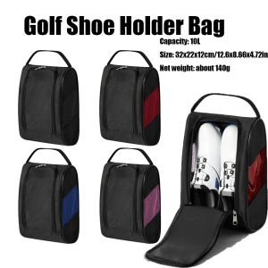 Sacs portables Mini Golf Shoe Sac en nylon Sacs porteurs de golf porte-ballon léger Pouche respirante Pack Tee Sac Accessoires Sports