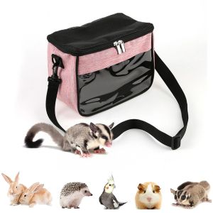 Sacs portables pour animaux de compagnie porte-oiseaux Parrot Cage Guinée Pig Pig Hamster Rat Squirrel Sugar Glider Bunny pour petit animal voyage léger