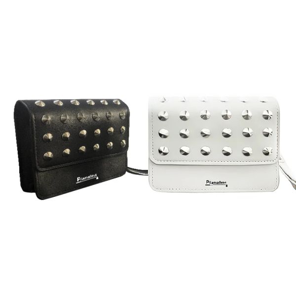 Sacs Rivets portables télémètre de Golf sac en cuir sac de Golf en cuir PU Durable blanc/noir sac de rangement de Golf en plein air sac de ceinture unisexe