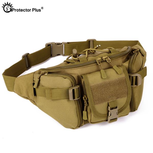 Sacs PROTECTOR PLUS Sac tactique Style militaire Système MOLLE Sac de camping Sac de taille camouflage étanche Sports de pêche en plein air Cyclisme