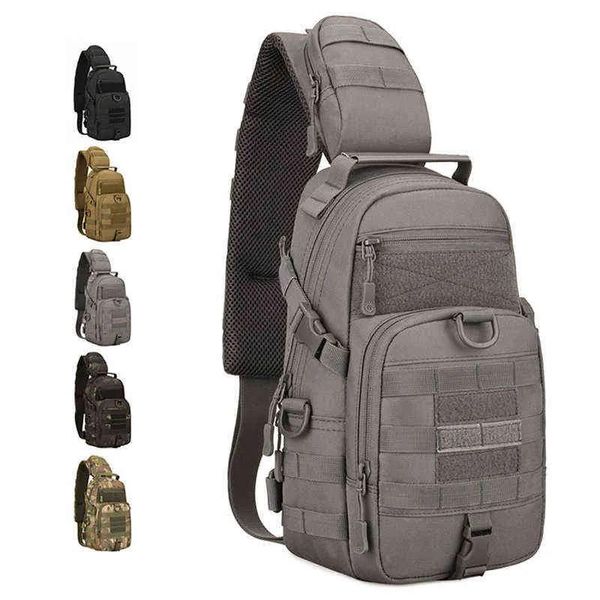 Sacs Protector PS Tactical Sling Pack Pack MOLLE MILIATION NYLON SAG MEN MEN CROSSBOCKBOCK SAG MILITAIRE RAGNE DE RADKING DE RADICES T22