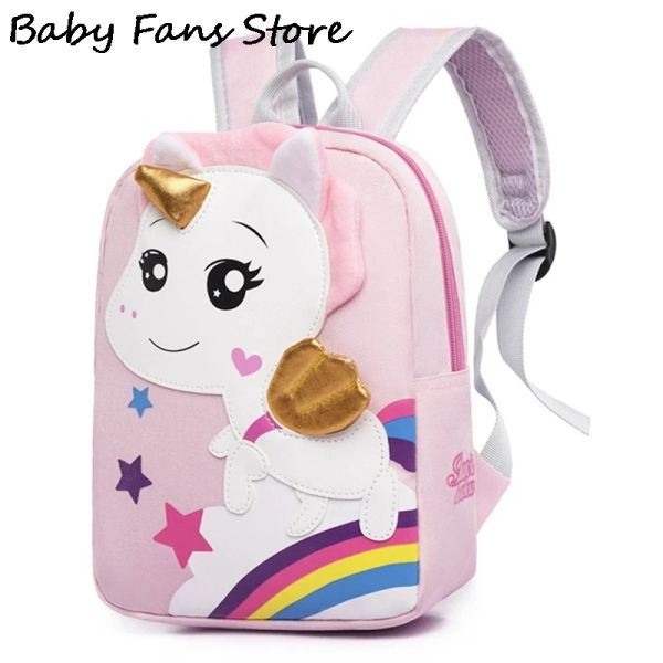 Sacs Rainbow Unicorn Sac à dos pour enfants pour enfants Cartoon Bookbag Kindergarten Kawaii Sac à dos Beautiful Animal Schoolbags 2022