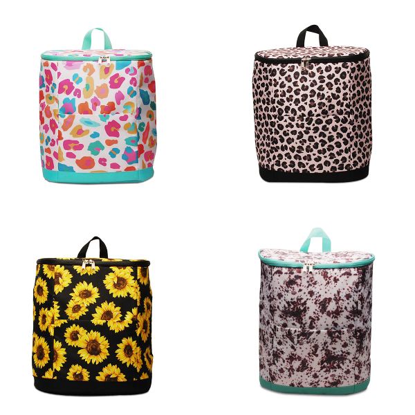 Bolsas minorista 1 PCS Mochila de refrigerador de nylon 4 Estilos DOM1131855 Bolsa de hielo aislada de alimentos con cremallera