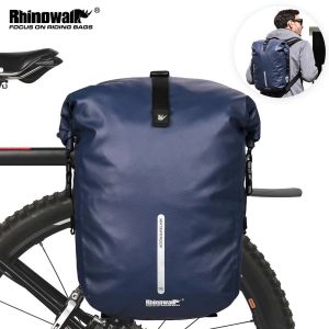 Sacs RHINOWALK 20L Bike Pannier Afficier à vélo imperméable Sac arrière Bagage à dos Sac de rangement multifonction Sac de rangement ACCESSOIRES