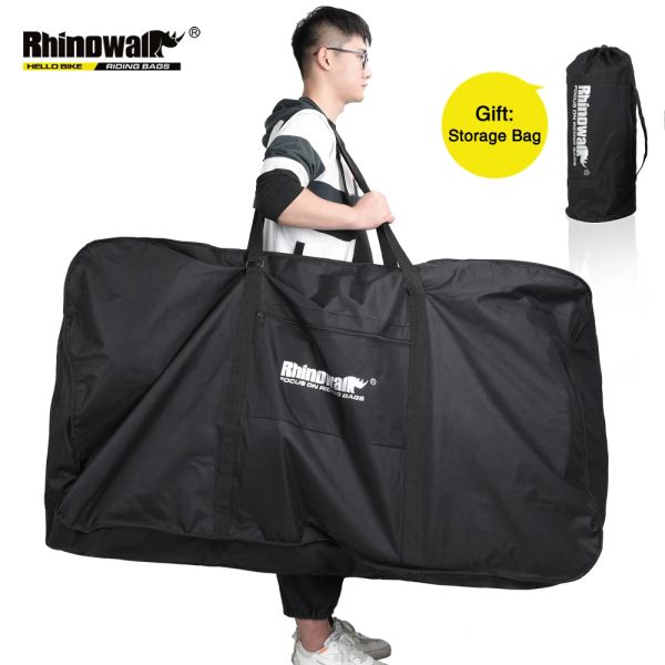 Sacs Bag de transport de vélo pliant Rhinowalk pour 2629 pouces Portable Bike Transport Case de voyage Accessoires extérieurs sport extérieur