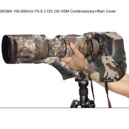 Sacs Rolanpro Rain Cover Raincoat Xs Taille pour Sigma 150600mm F56.3 DG OS HSM Télequareuse contemporaine Camouflage vert armée