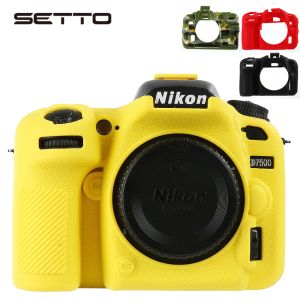 Sacs Setto Soft Silicone Rubber D7500 Camera Protective Body Case Skin pour Nikon D7500 DSLR Camera Bags Protector Cover