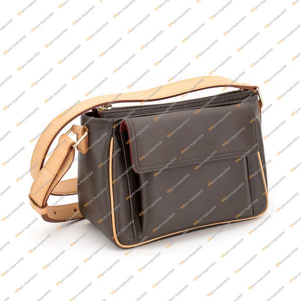 Bolsas Lvity Lvity Damas Designe Luxury Vintage Handbag Messenger Mirror M51165 Polso de bolsa