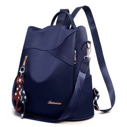Sacs Simple Style Ladies sac à dos Antitheft Oxford tissu Tarpaulin Cousage Sequins Juvenile College Bag Purse Mini sac à dos
