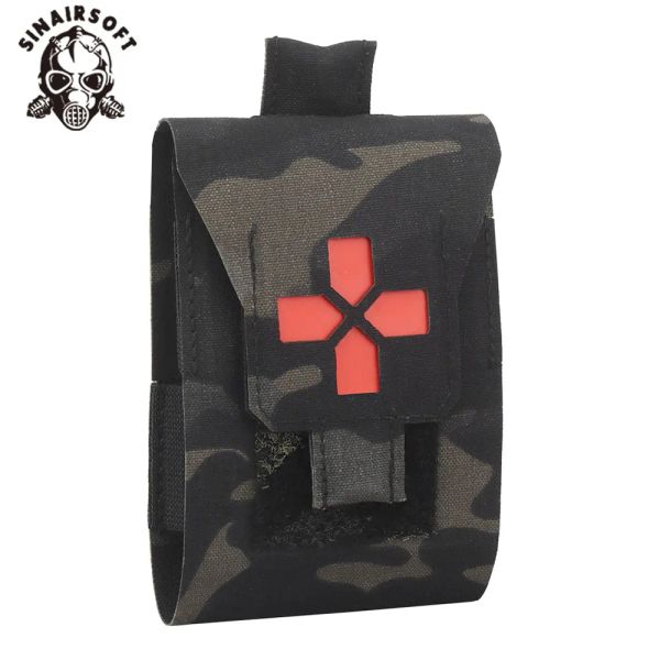 Bolsas Sinairsoft táctica ifak pequeño kit de trauma de primeros auxilios Bolsillo edc de bolsillo esencial Gear Medical Storage Bag Surfeing Safety