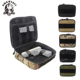 Tassen SINAIRSOFT Tactische pistool draagtas Gun Case Pack Holster Draagbare pistool draagtas Bescherming Militaire jachtaccessoires