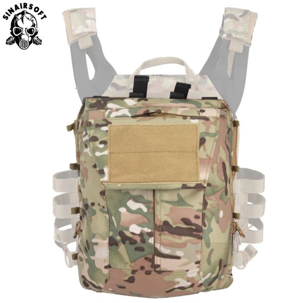 Sacs SINAIRSOFT Zipon panneau sac à dos avec pochette de magazines CP Style tactique plaque transporteur accessoire sac pour CPC NCPC JPC 2.0 AVS gilet