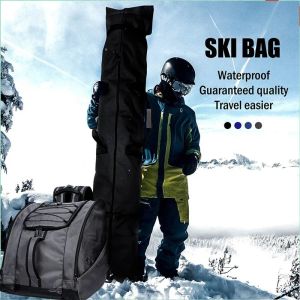Tassen Soarowl Snowboard Tas Grote capaciteit Ski -rugzak Waterdichte skischaarzen Outdoor Winter Ski Equipment Stock Bag unisex rugzak