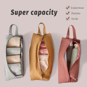 Bolsas calcetines y bolso de almacenamiento de ropa interior Nuevo capacidad de alta capacidad Clasificación de viajes portátiles pequeñas bolsas de lavado a mano de maquillaje