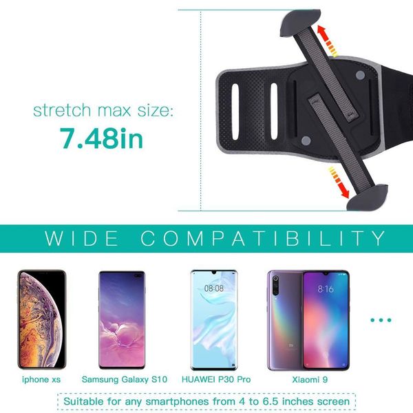 Sacs Sport Bassband étui pour smartphone Fashion Holder Fiess Cell Phone Handbags Slings Running Gym Brand Band Brand pour iPhone Samsung