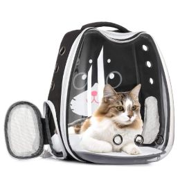 Sacs Sac à chat, portable, capsule spatiale transparente, sac pour animaux de compagnie, sac à dos de chat externe, sac pour chat respirant, grande capacité
