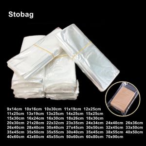 Sacs Stobag pof Film de rétrécissement thermique transparent sac d'emballage sacs Stockage pour boîtes Boîte Gift Plastic Poly Clear Sceau de poussière Sachets