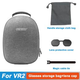 Tassen opbergtas voor PS VR2 Eva Hard Protective Case Headset Bag met Lens Protective Caps Cover Carry Cable Travel Storage Bag