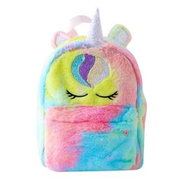 Tassen Sweet Unicorn Plush Children School Backpack Kindergarten Girls Schooltassen Leuke rugzak Travel terug tas Mochila Escolar Nina