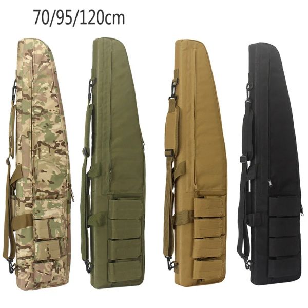 Sacs Tactique 70/95/120 cm sac de fusil étui à pistolet AR15 AK47 portée de fusil de Sniper Airsoft sac à bandoulière de fusil de chasse tir équipement de chasse sac à dos