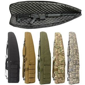 Bolsas militar táctico arma bolsa Nylon caza tiro Rifle bolsas aire funda para escopeta mochila Airsoft CS equipo de juego de guerra