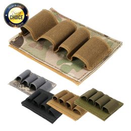 Sacs Tactical Buttstock MOLLE Military High Quality Nylon 4 Shotgun Shell Ammo Carrier Socches MOLLE BACKPACK GEST ACCESSOIRES