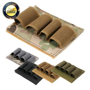 Tassen Tactical Buttstock Molle Militaire hoogwaardige Nylon 4 Shotgun Shell Ammo Carrier Pouches Molle Backpack Vest Accessoires