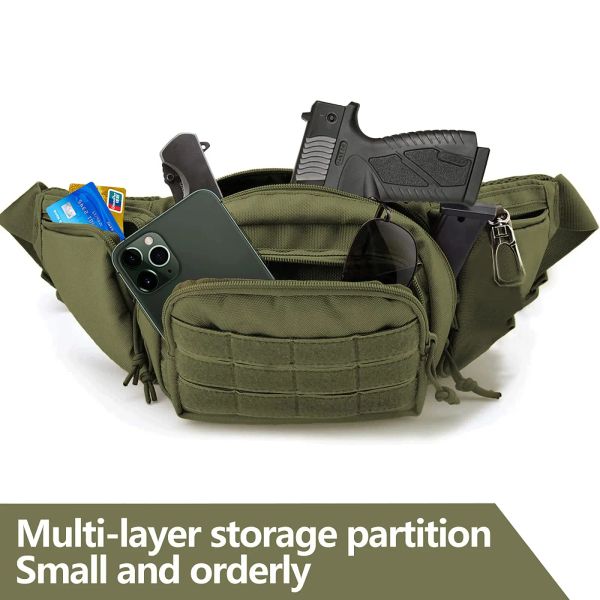 Sacs Tactique dissimulé porter pistolet pochette pour hommes militaire Fanny Pack hanche Bumbag étui taille pistolet sac pour Glock 1911 M9 armes de poing