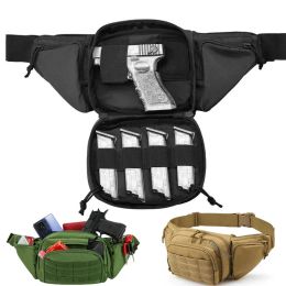 Sacs tactique cachée pistolet transport sac de chasse de chasse de pistolet magazine