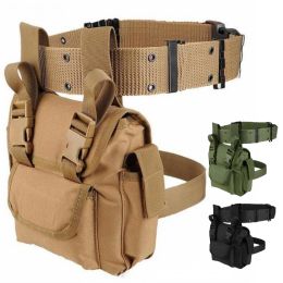 Sacs Sac de jambe tactique pour hommes et femmes, pochette de cuisse tactique militaire, paquet tactique multifonctionnel, sac de cuisse de randonnée en plein air