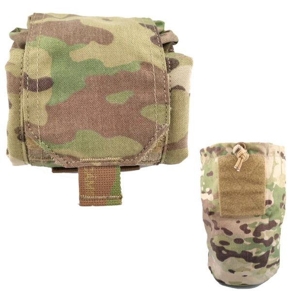 Bolsas Tactical Dump Pouch Multicam Airsoft Molle EDC Bolsa Plegable Bolsa Cating Hunting Paintball Bolsa de almacenamiento