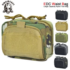 Bolsas Bolsa táctica EDC Molle, riñonera militar, bolsa de herramientas para caza al aire libre, funda para teléfono, paquete deportivo, bolsas de caza de bolsillo pequeño