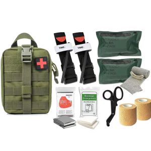 Tassen Tactische EHBO -kits EDC Survival Supplies Outdoor Emergency Molle Ifak Pouch Tourniquet Trauma Bandage Military Camping Gear
