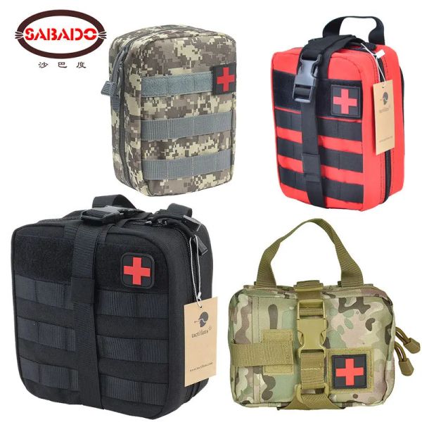 Sacs Tactical First Aid Pouch Patch Patch MOLLE HOCK BOOP Amphibie Outdoor Medical Kit EMT EMT UREUR EDC RIPAWAY SURVIAL IFAK