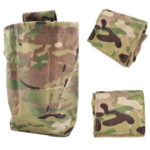 Sacs Tactique pliable sac militaire armée Airsoft Mini Edc Magazine Drop Dump pochette outil de chasse en plein air Molle recyclage taille sac