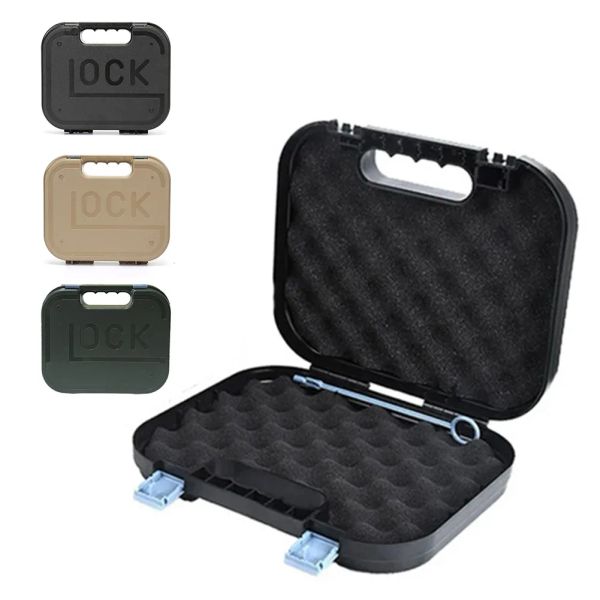 Bolsas Tácticas Glock Bag Pistol Suitería de almacenamiento de seguridad Caja de transporte para todos los Glock 17 19 Caso de almacenamiento de accesorios de pistola de caza Kublai