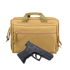 Sacs Tactical Glock Portable Pistol Gun Bag Bag Magazine Magazine Popch Carrier pour 1911 CZ75 Taurus G2C Rang Sac Hunting Accessoires