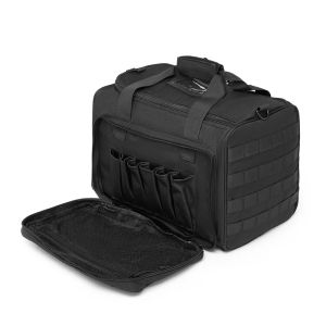 Sacs Tactical Gun Range Sac pour les armes de poing, les pistolets et les munitions, les sacs de bouchons de gamme de tir pour les accessoires de matériel de tir de magazine,