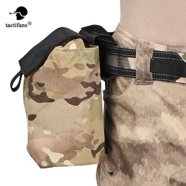 Sacs Tactique Chasse Pliant Dump Drop Pouch Ceinture Magazine Camo Pouch CS Airsoft Paintball Outil Mag Crochet Boucle De Stockage Sac Portable