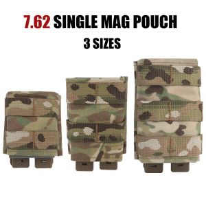 Zakken Tactical Magazine Pouch Militaire 7.62 Single Pistol Mag Bag KYWI Kydex Wedge Insert Mag Belt Malice Clip Airsoft Jachtuitrusting