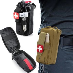 Sacs tactiques Molle EDC outils pochette taille gilet sac ciseaux médicaux pochette garrot Pack extérieur téléphone portable chasse étui Compact