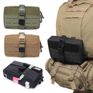 Sacs Tactical MOLLE First Aid Kits Sac Medical Sac Médical Military Edc Sac à taille pour la chasse au camping extérieur