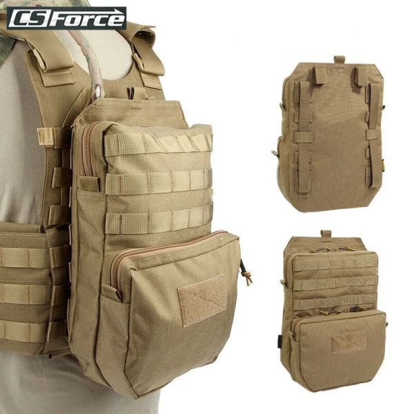 Sacs Pagache d'hydratation à eau à gilet molle tactique pour sac d'eau 3L Sac durable H2O attaché à un sac à dos d'hydratation de gilet tactique