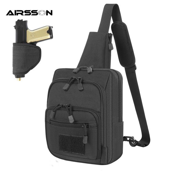 Sacs Tactical Sac à bandoulière Pistolet Handster Handsgun Maginage Cachée Pouche Military Crossbody Pack Sac Sac pour chasser le sport extérieur