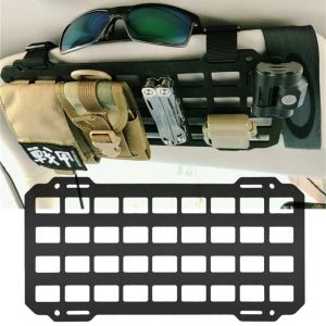 Sacs Tactical Sun Visor Organisateur Vector de voiture ABS PLANT PLANT MOLLE ACCESSOIRES INTÉRIER