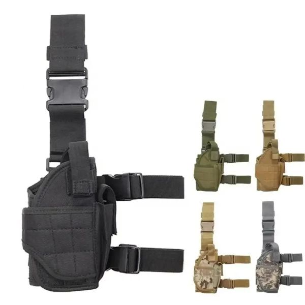 Sacs Tactical Universal Drop jambe CHIGH Pistol Holster Glock Beretta La main droite convient à tous les accessoires de chasse au pistolet