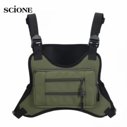Tassen Tactical Vest Bag Heren Micro Outdoor Sports borstzakken Militaire training Buikzak Camping Backpack Hunting Accessoires Camo