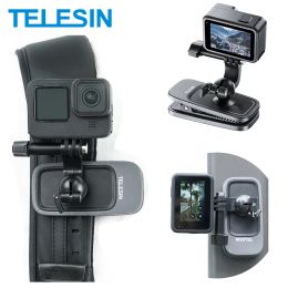 Sacs Telesin 360 ° ROTATION MAGNÉTIQUE BACKPACK CLIP CLIP MONT POUR GOPRO HERO 12 11 10 9 8 7 6 INSTA360 X3 GO2 GO3 DJI OSMO Action 3 4