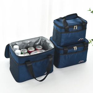 Zakken dikker vers bijhouden Bento lunchzak draagbare waterdichte oxford stoffen bier picnic picnic cas koeler ijspak opbergdozen